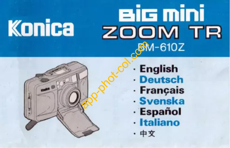 Imagen de la primera página del manual del dispositivo Zoom TR BM-610Z