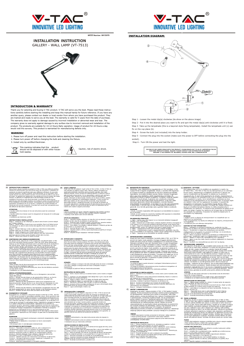 Página 1 del manual Manual de usuario V-TAC VT-7513