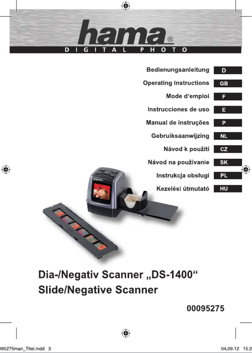 Imagen de la primera página del manual del dispositivo DS-1400