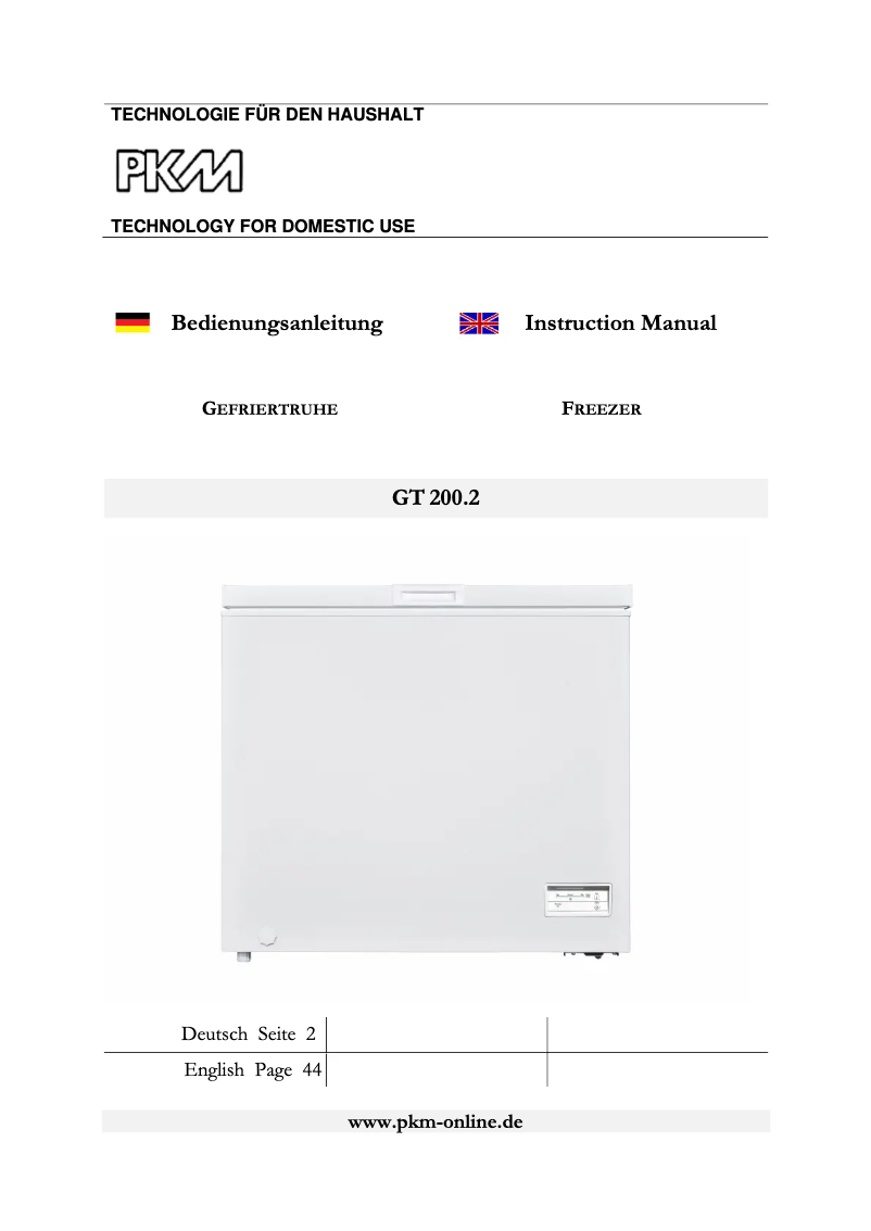 Página 1 del manual Manual de usuario PKM GT 200.2