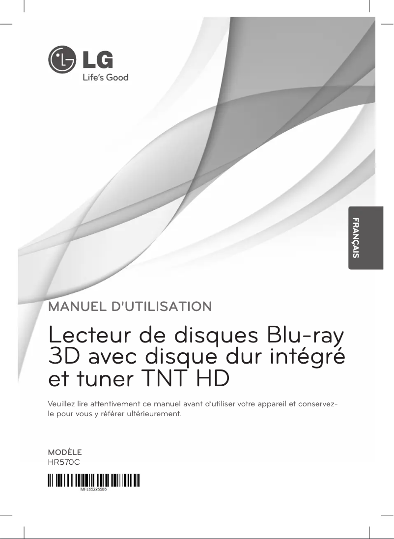 Imagen de la primera página del manual del dispositivo HR570C