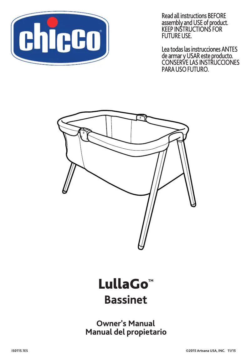 Imagen de la primera página del manual del dispositivo LullaGo