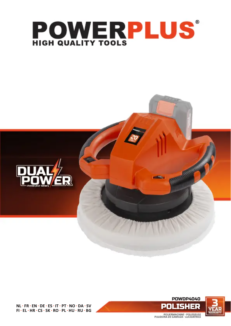 Imagen de la primera página del manual del dispositivo POWDP4040