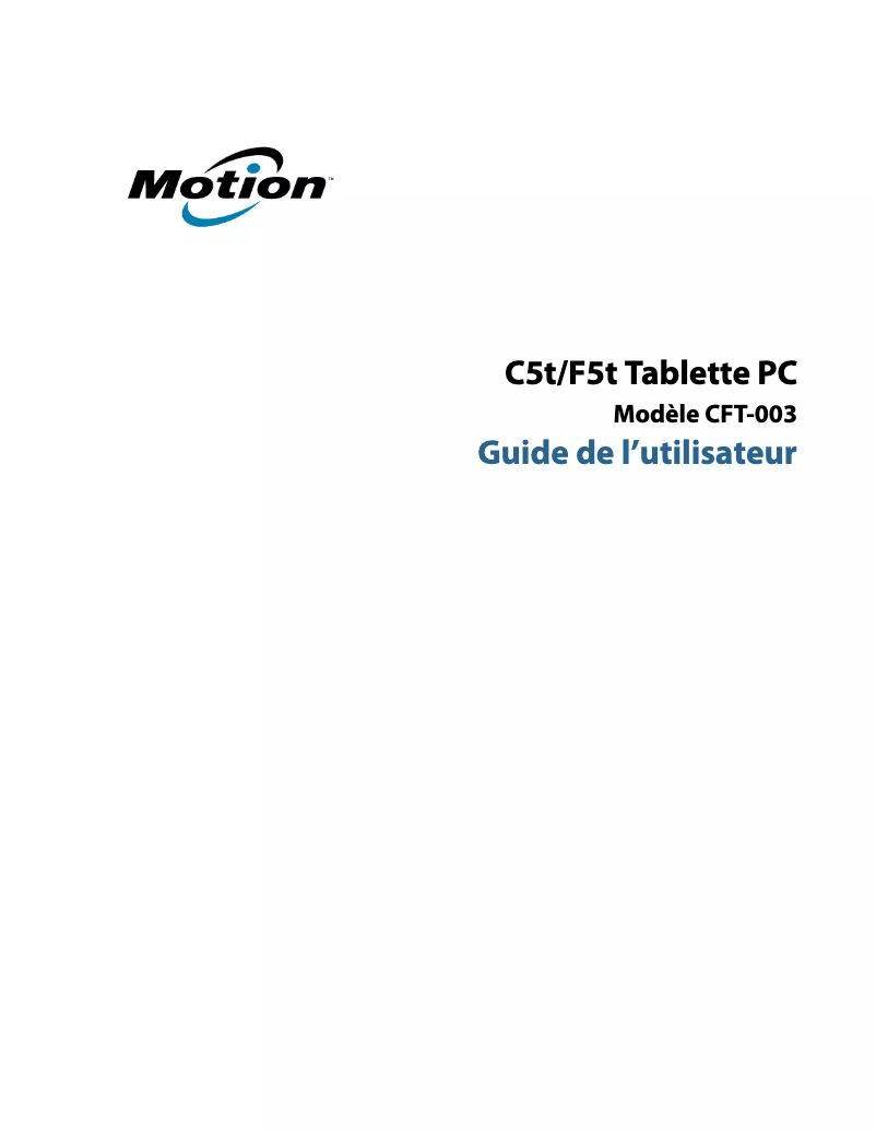 Imagen de la primera página del manual del dispositivo F5t