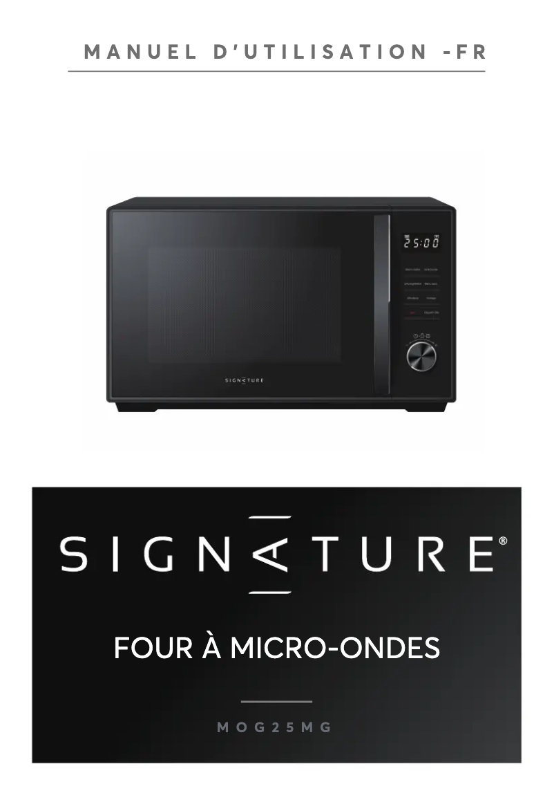 Imagen de la primera página del manual del dispositivo MOG25MG