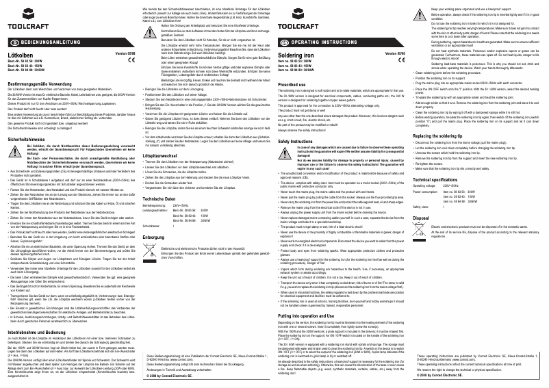 Imagen de la primera página del manual del dispositivo KP150