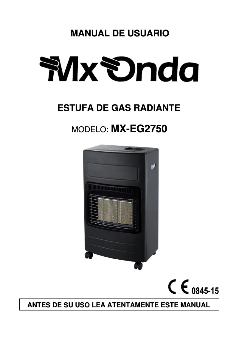 Página 1 del manual Manual de usuario Mx Onda MX-EG2750