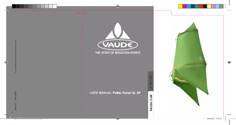 Imagen de la primera página del manual del dispositivo Power Ferret SUL 2P
