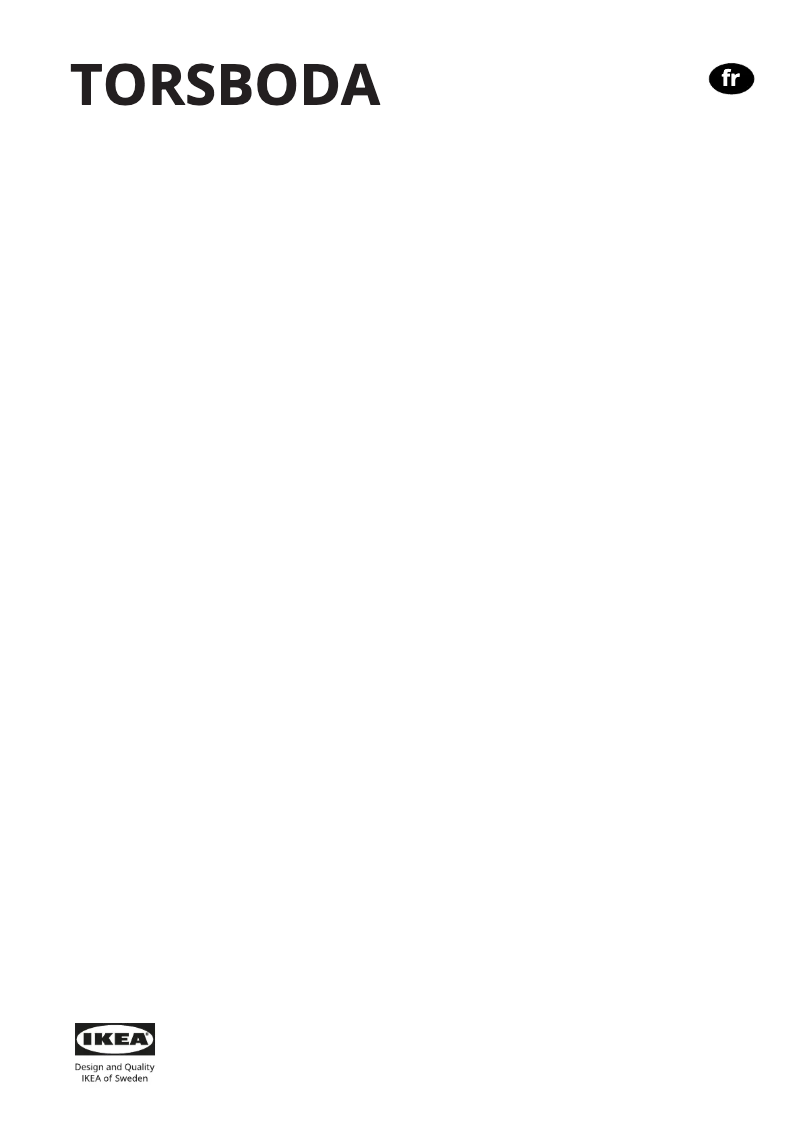 Página 1 del manual Manual de usuario Ikea TORSBODA 805.484.49