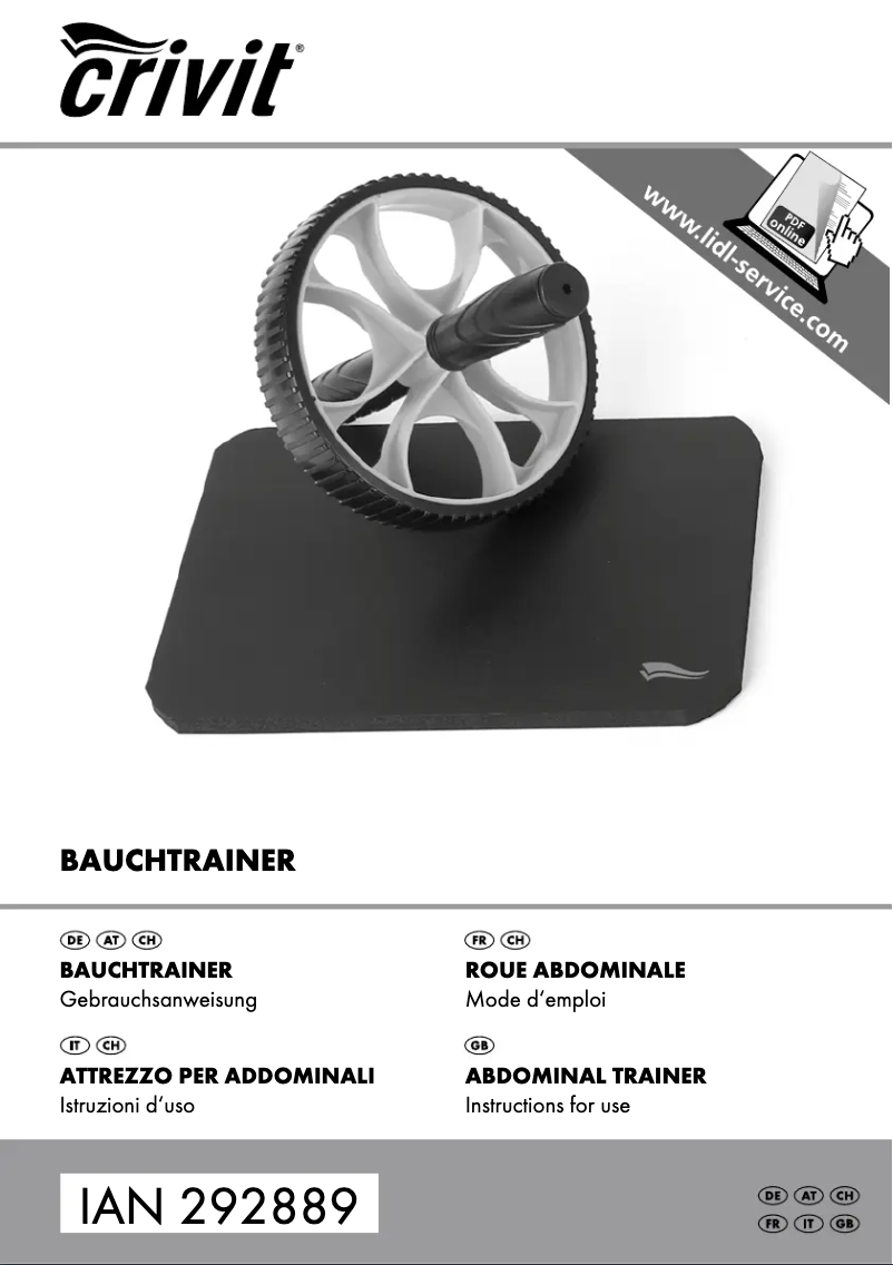 Página nº 1 - Manual de usuario Crivit IAN 304189