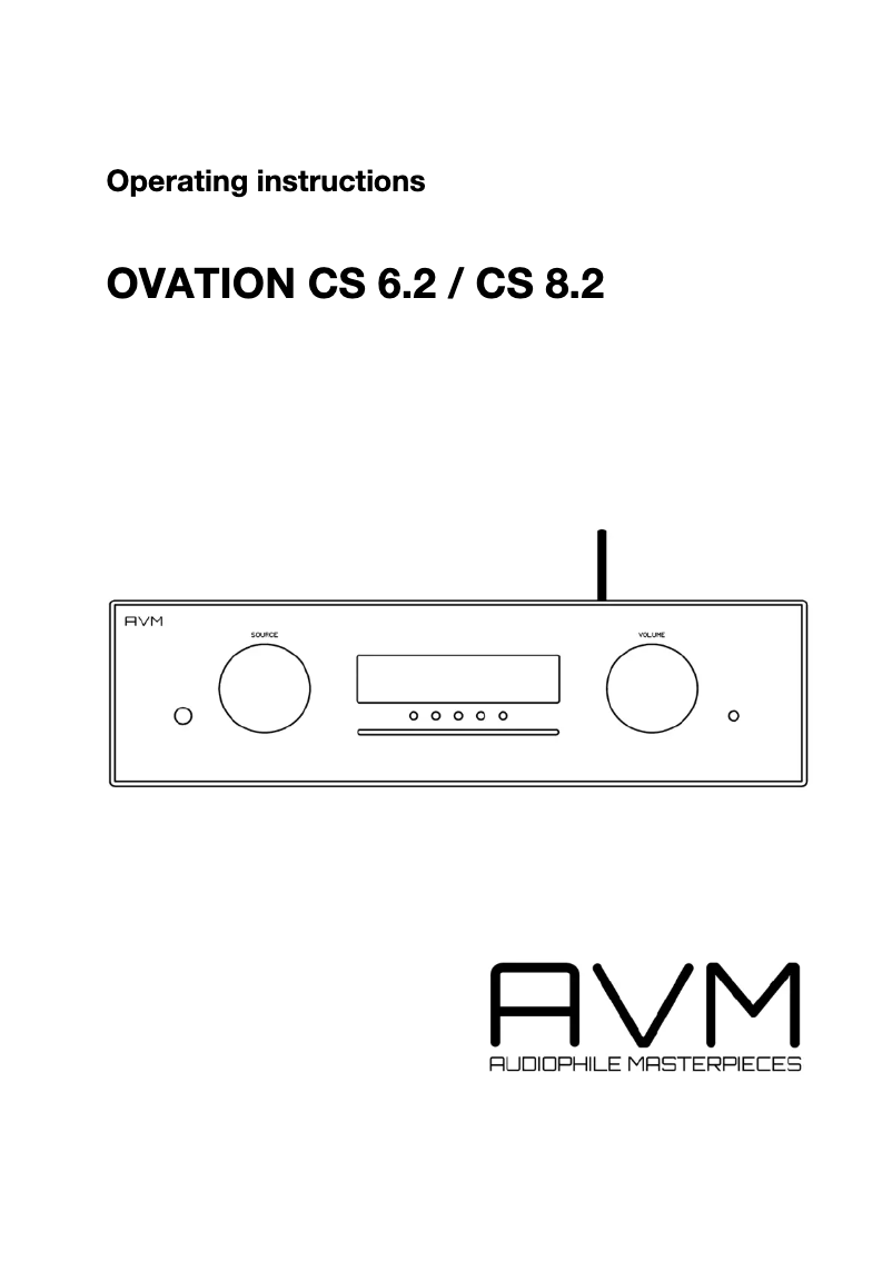 Imagen de la primera página del manual del dispositivo Ovation CS 8.2