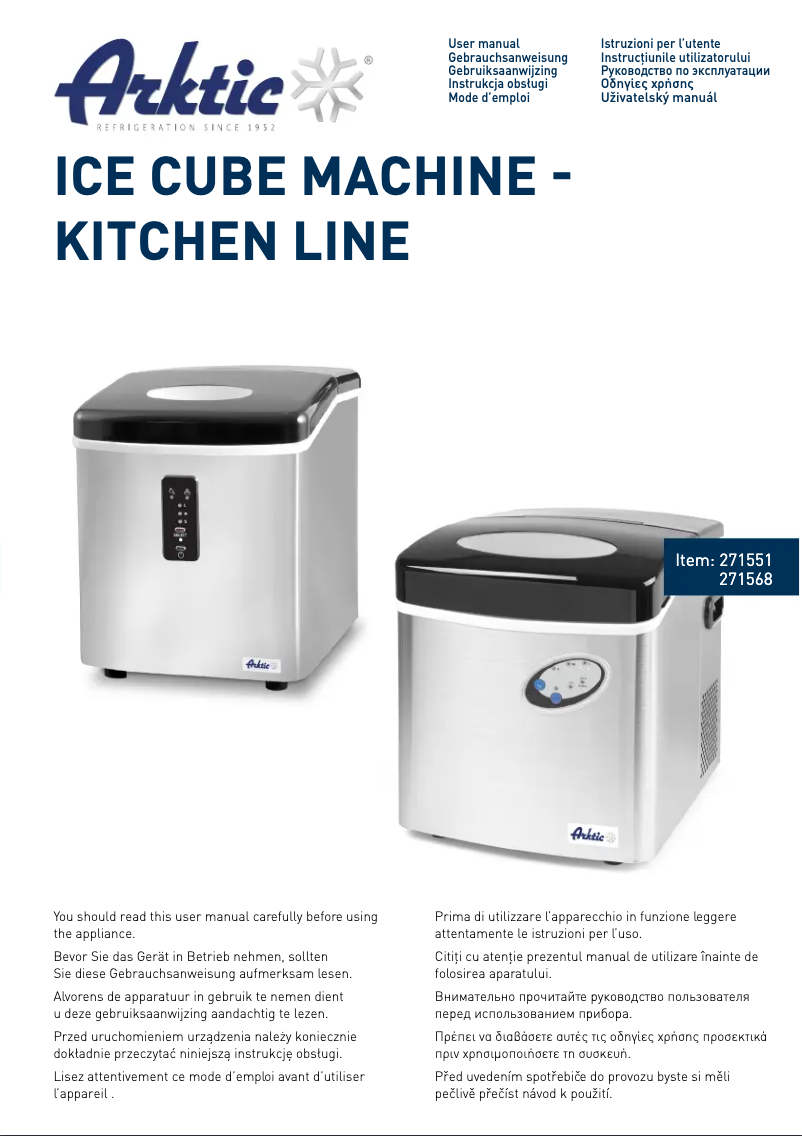 Página 1 del manual Manual de usuario Arktic 271551