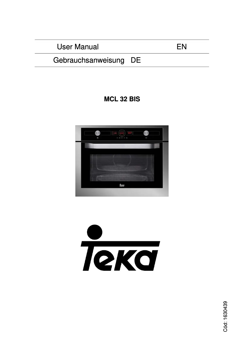 Página 1 del manual Manual de usuario Teka MCL 32 BIS