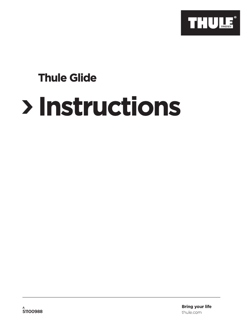 Imagen de la primera página del manual del dispositivo Glide