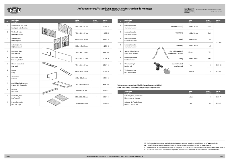 Página 1 del manual Manual de usuario Trixie 62321