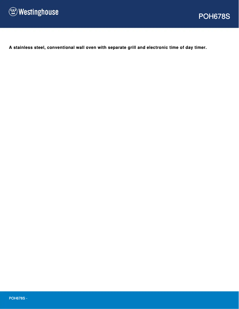 Imagen de la primera página del manual del dispositivo POH678S