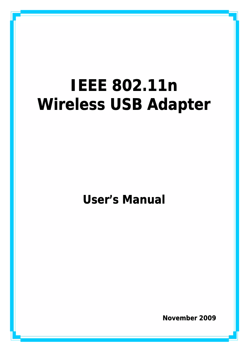 Imagen de la primera página del manual del dispositivo IEEE 802.11n