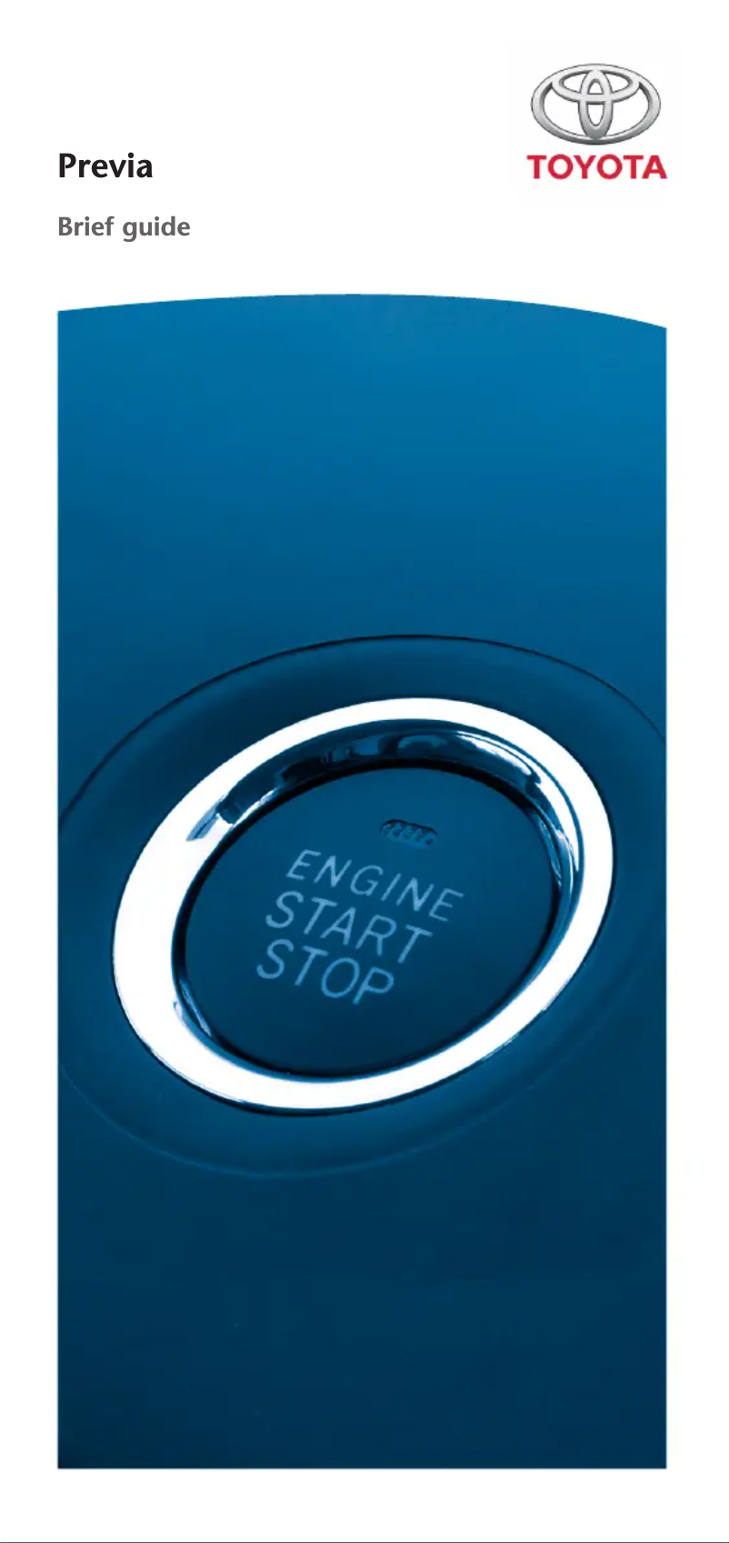 Página 1 del manual Manual de usuario Toyota Previa (2000)