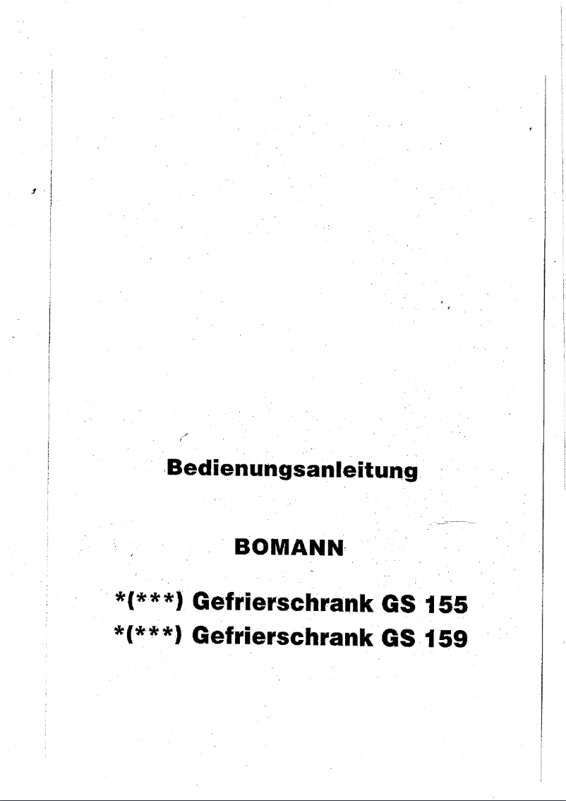 Imagen de la primera página del manual del dispositivo GS 159