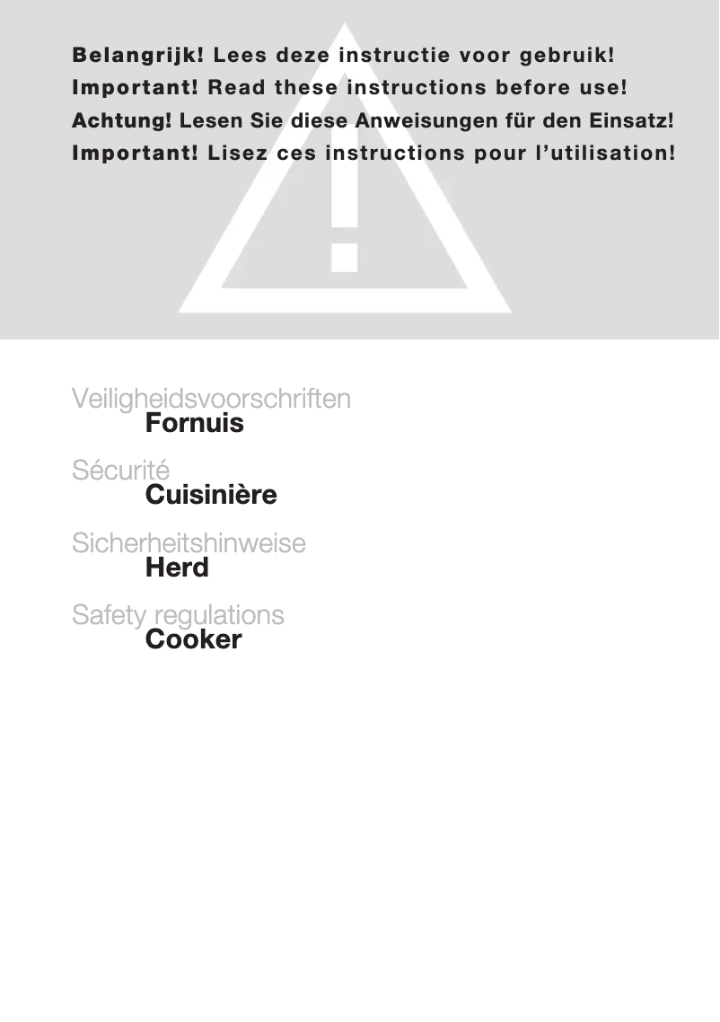 Página 1 del manual Manual de usuario Atag FG411L