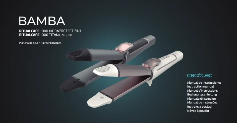 Imagen de la primera página del manual del dispositivo RitualCare 1000 HidraProtect 2in1