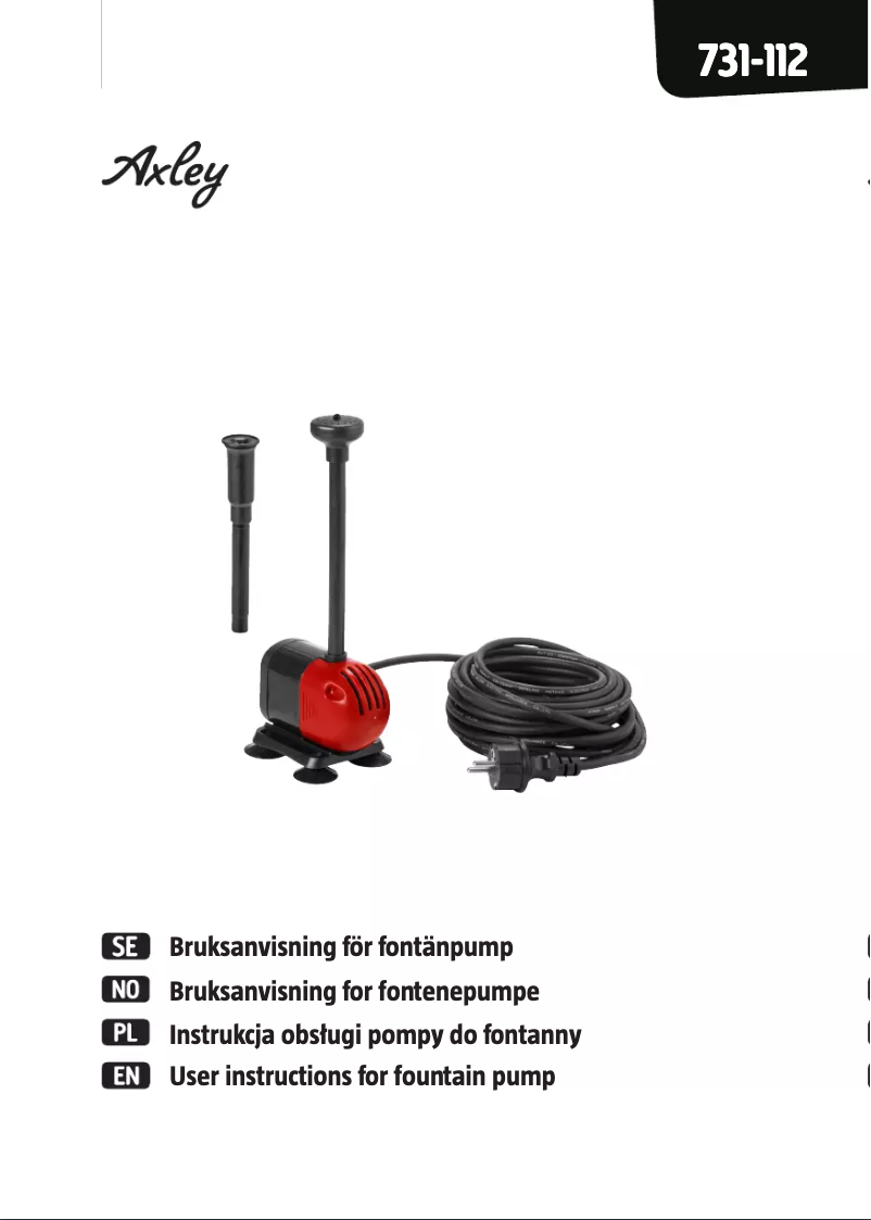 Página nº 1 - Manual de usuario Axley 731-112