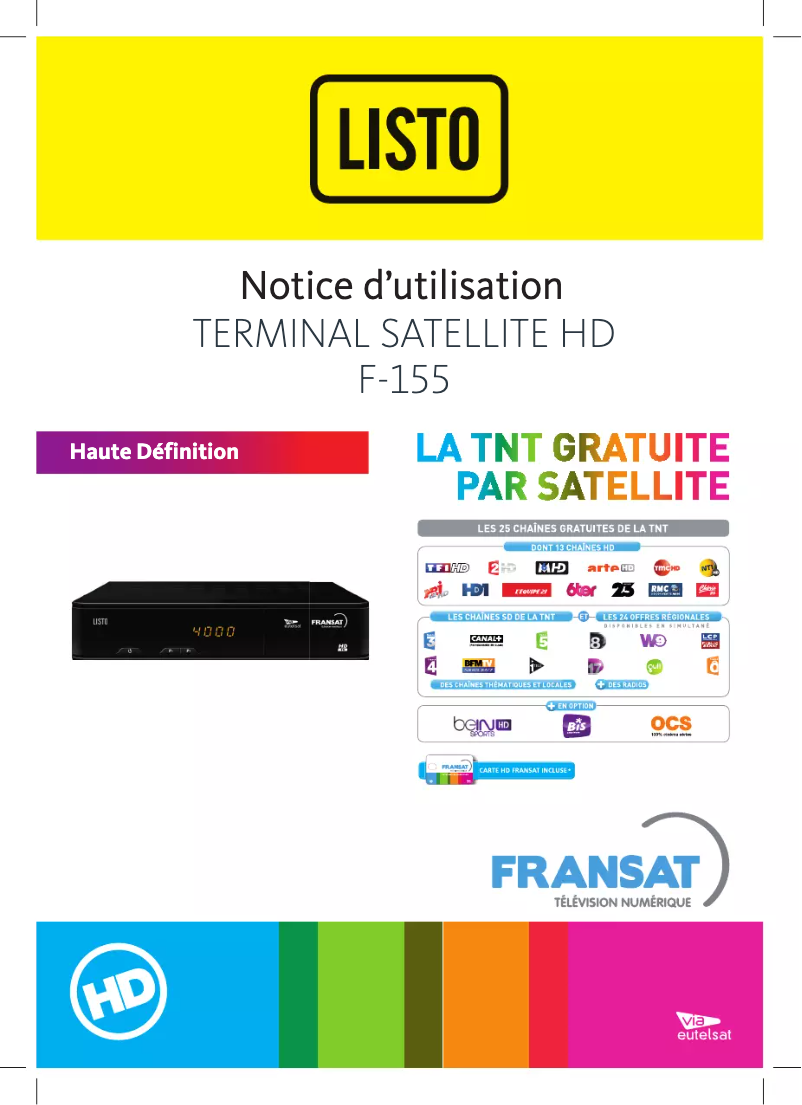 Imagen de la primera página del manual del dispositivo F-155