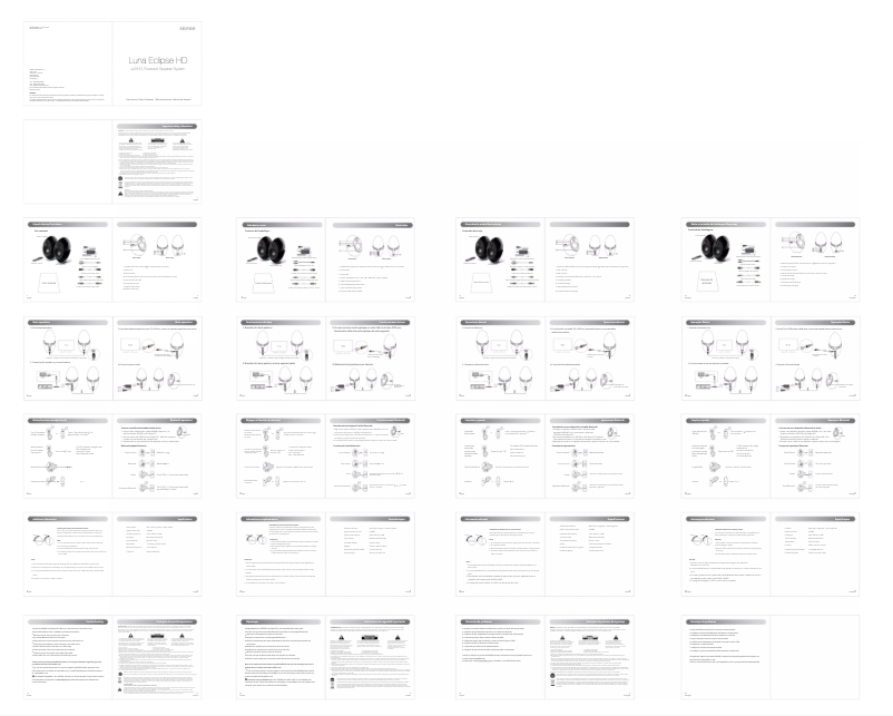 Imagen de la primera página del manual del dispositivo Luna HD