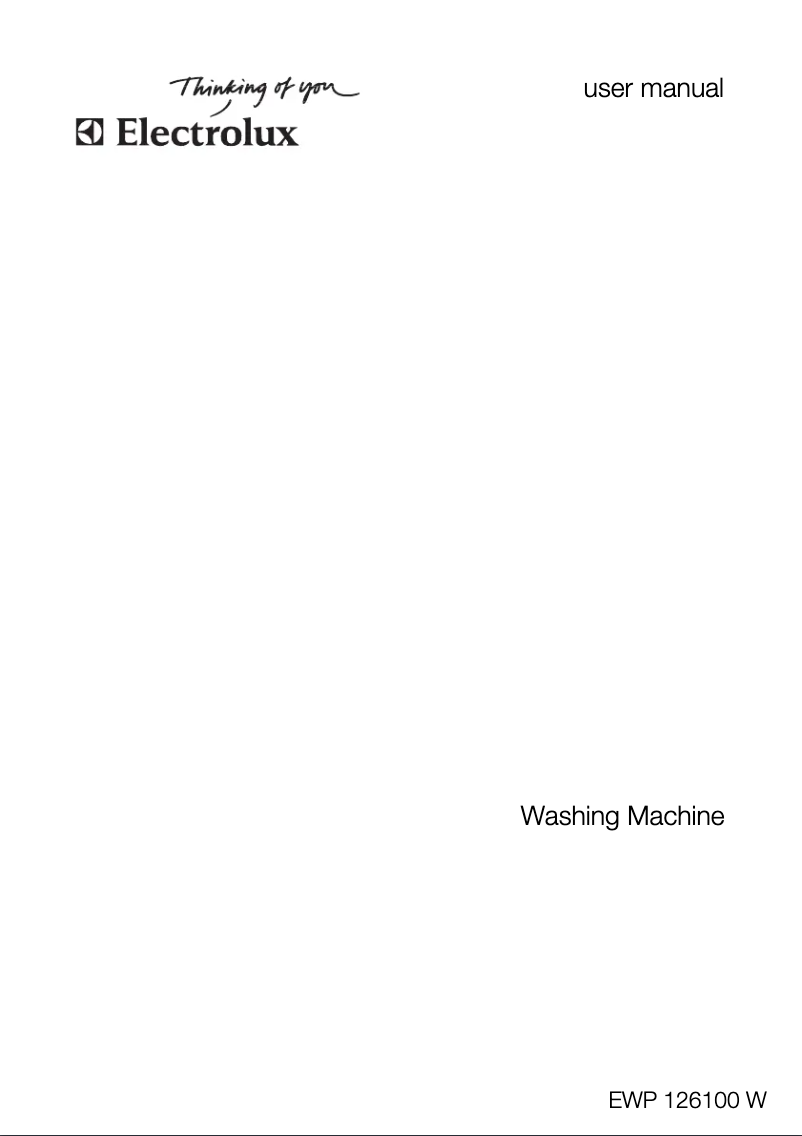 Página 1 del manual Manual de usuario Electrolux EWP 126100 W