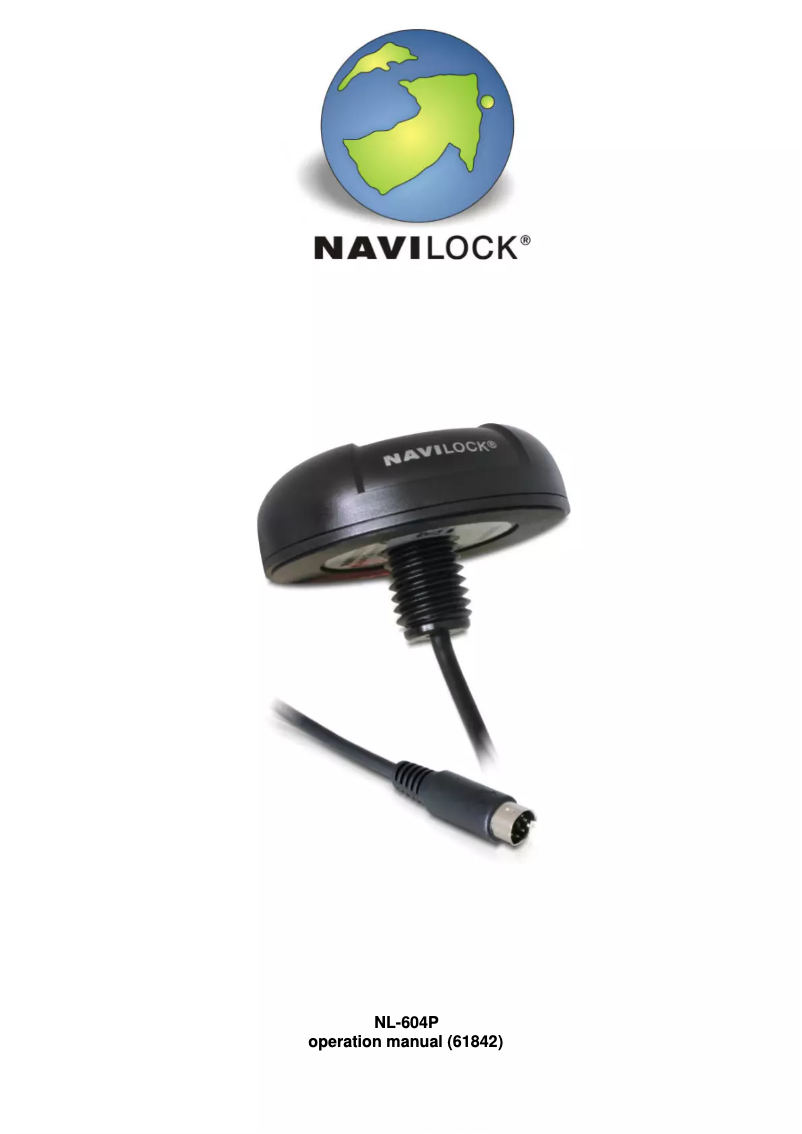 Imagen de la primera página del manual del dispositivo NL-604P