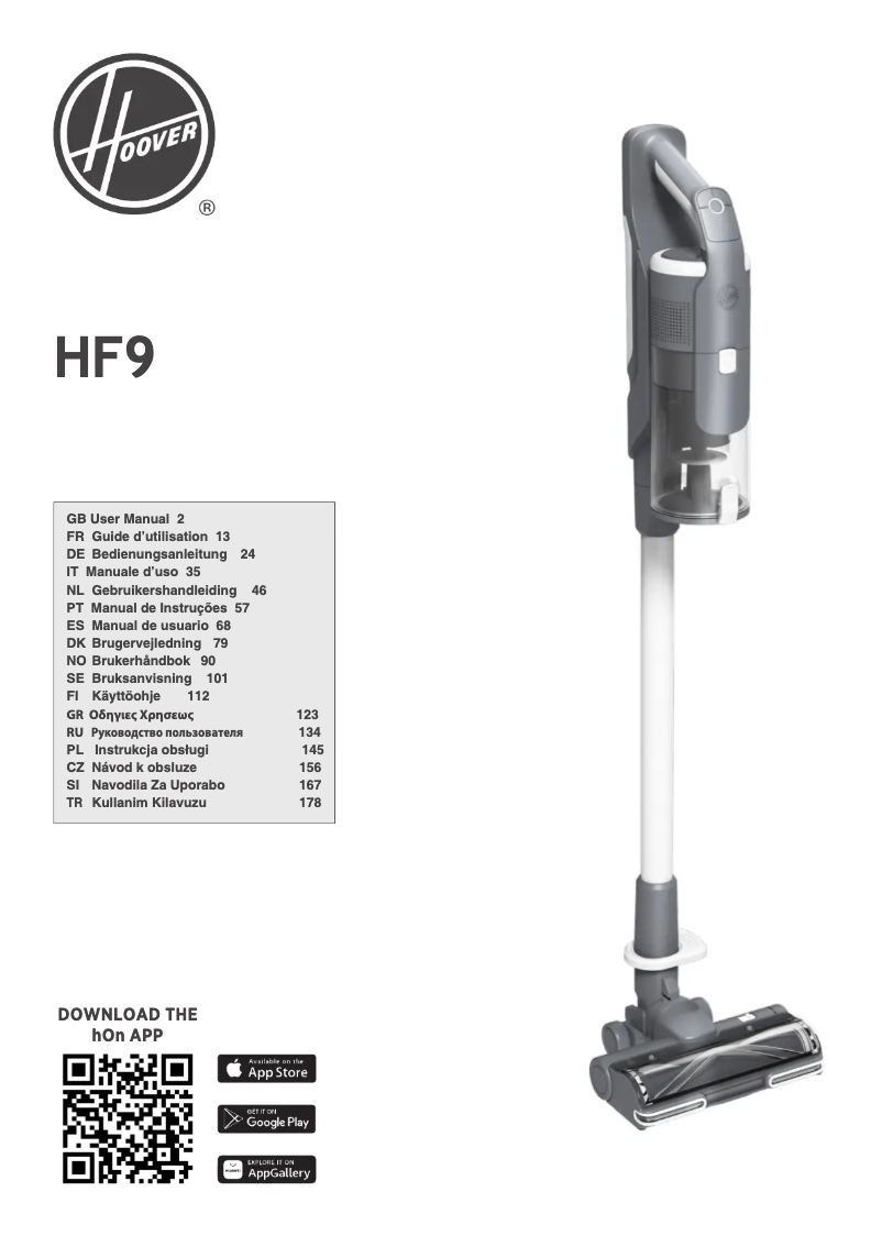 Página 1 del manual Manual de usuario Hoover HF910H 011