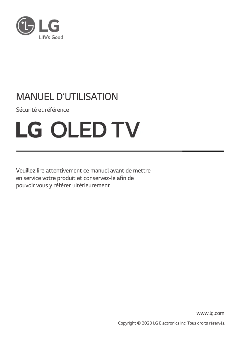 Página 1 del manual Manual de usuario LG OLED77GX9LA
