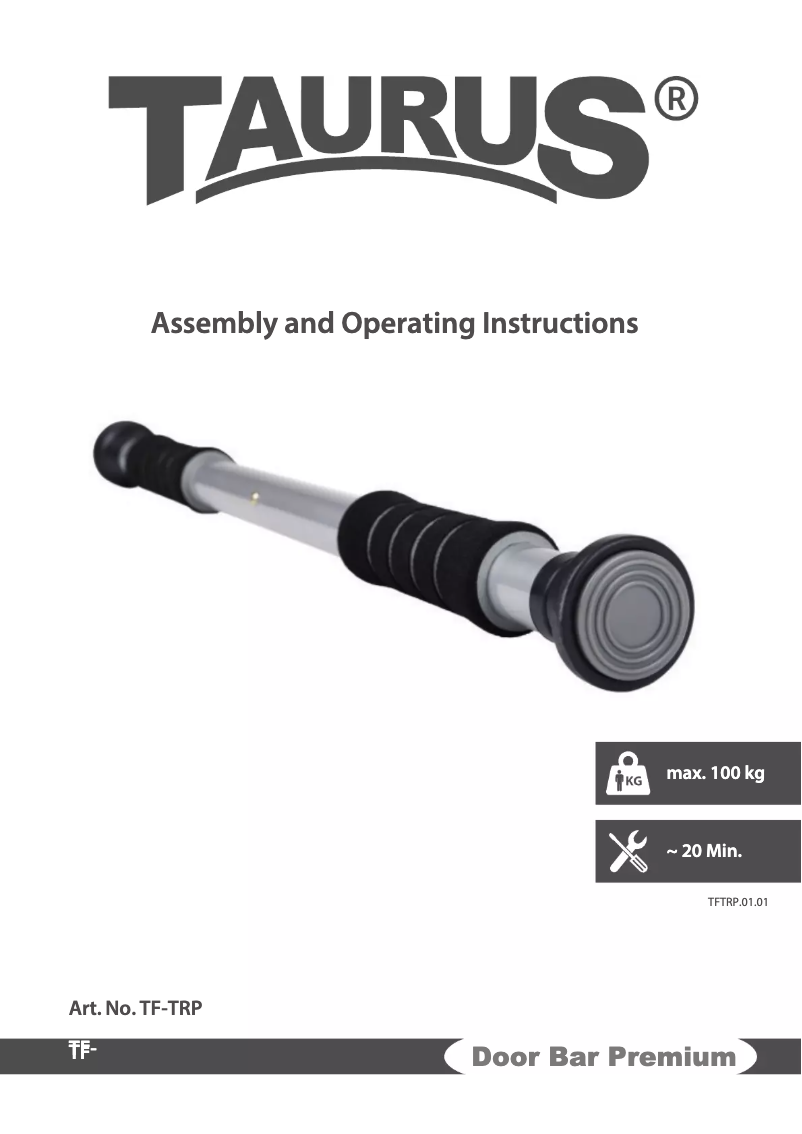 Página nº 1 - Manual de usuario Taurus Door Bar Premium
