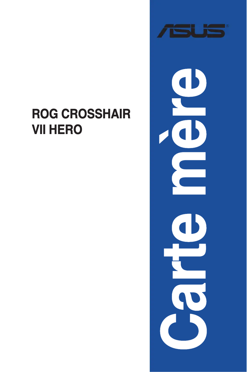 Página nº 1 - Manual de usuario Asus Rog Crosshair VII Hero