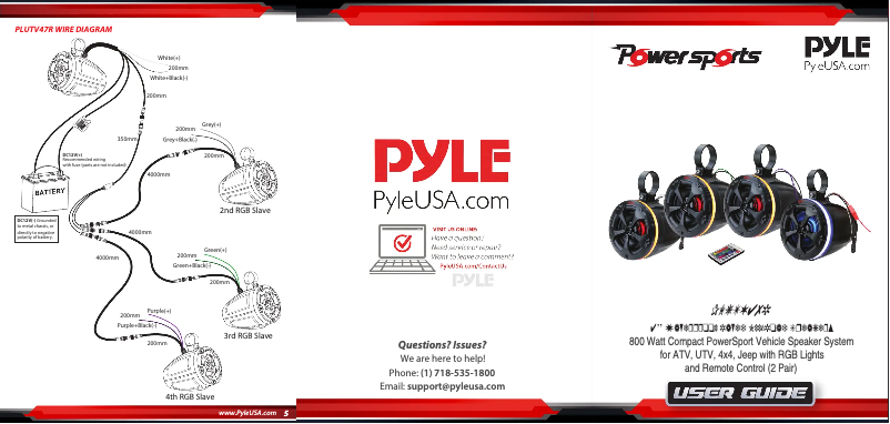 Página 1 del manual Manual de usuario Pyle PLUTV47R