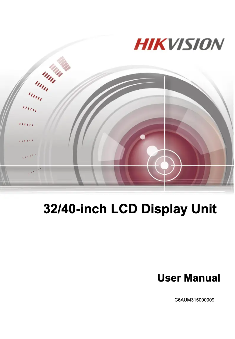Página 1 del manual Manual de usuario Hikvision DS-D5032FC-A