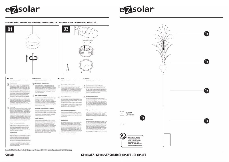 Página 1 del manual Manual de usuario EZsolar GL1054EZ