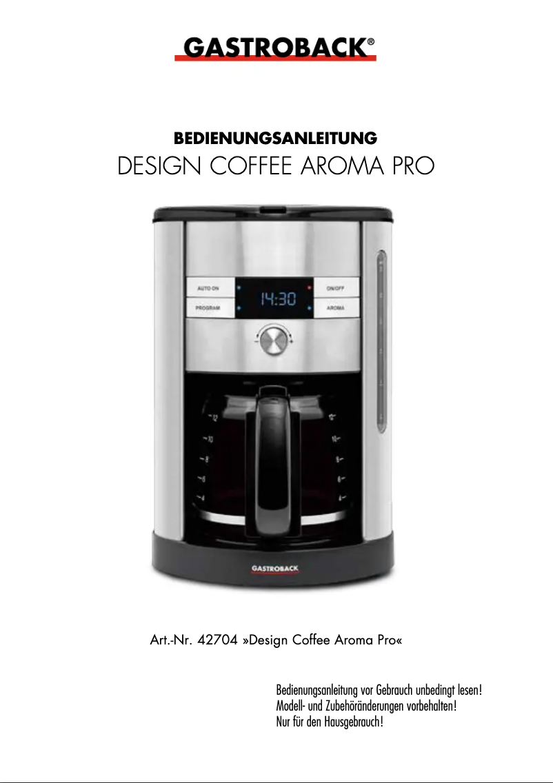 Imagen de la primera página del manual del dispositivo 42704