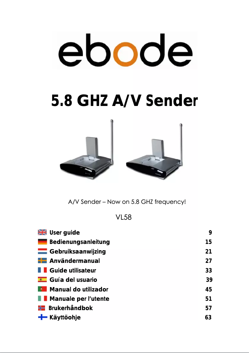 Imagen de la primera página del manual del dispositivo Video Link