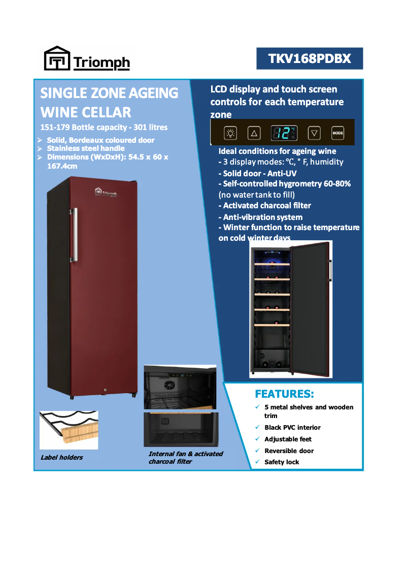 Imagen de la primera página del manual del dispositivo TKV168PDBX