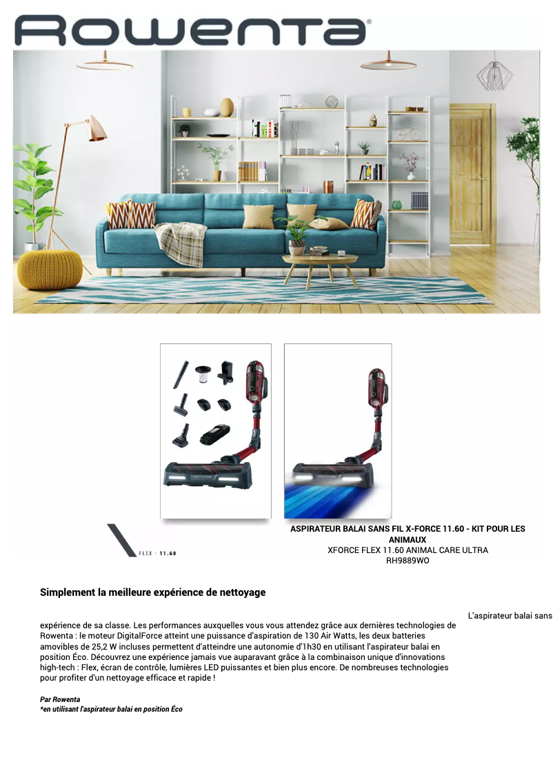 Imagen de la primera página del manual del dispositivo X-Force Flex RH9889