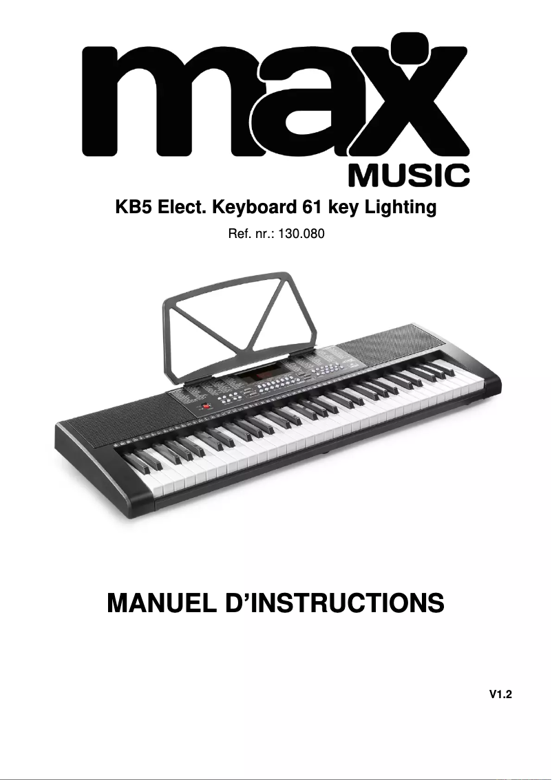 Imagen de la primera página del manual del dispositivo KB5