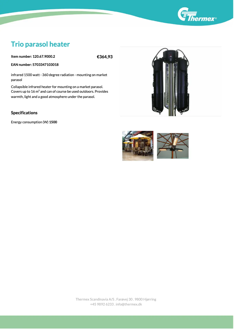 Página nº 1 - Manual de usuario Thermex Trio