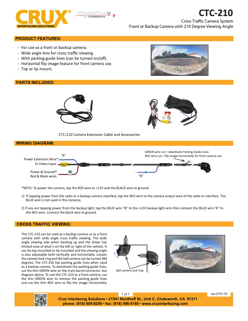 Página 1 del manual Manual de usuario CRUX CTC-210