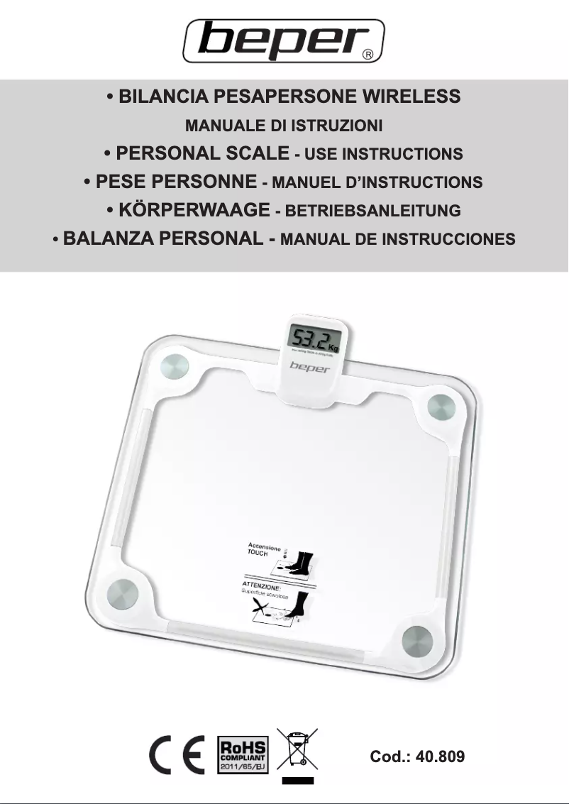 Página 1 del manual Manual de usuario Beper 40.809