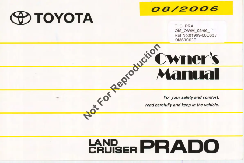 Página 1 del manual Manual de usuario Toyota Land Cruiser Prado (2006)