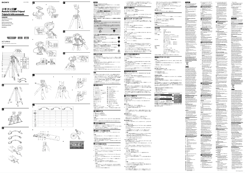 Imagen de la primera página del manual del dispositivo VCT-VPR10