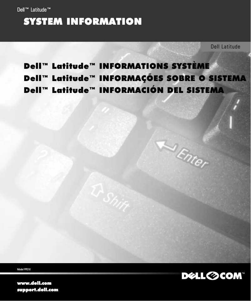 Página nº 1 - Guía de instalación Dell Latitude C800