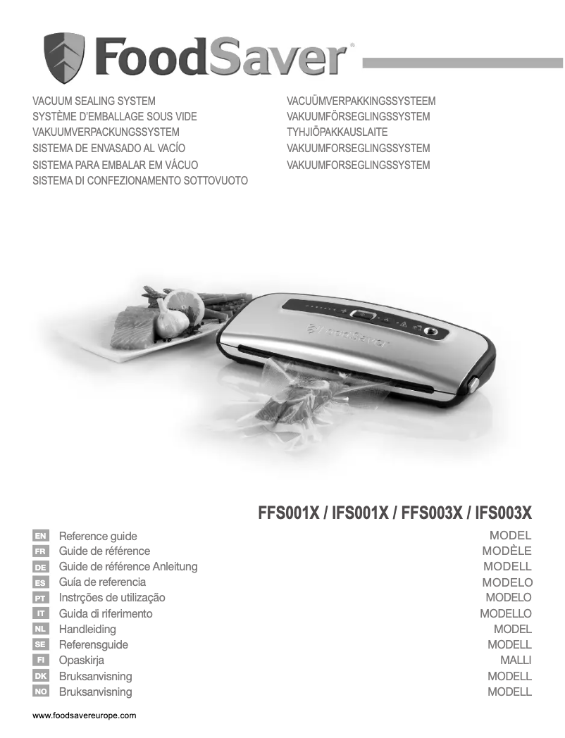 Página nº 1 - Manual de usuario FoodSaver FFS003X