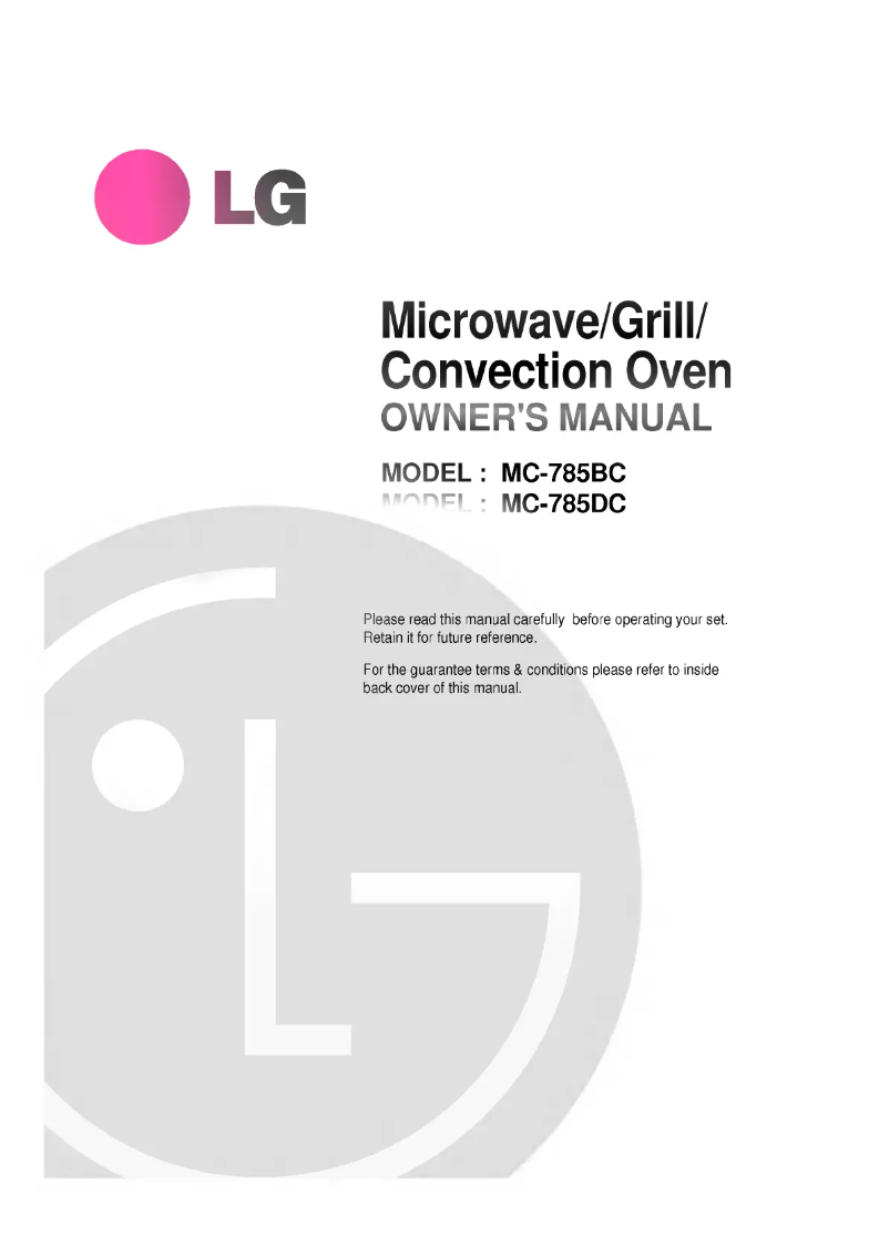Página 1 del manual Manual de usuario LG MC-785BC